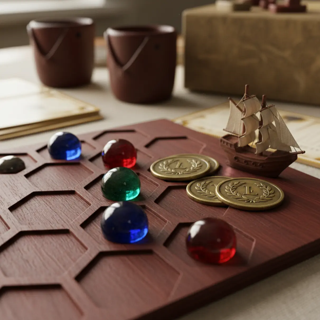 Artisan board game components